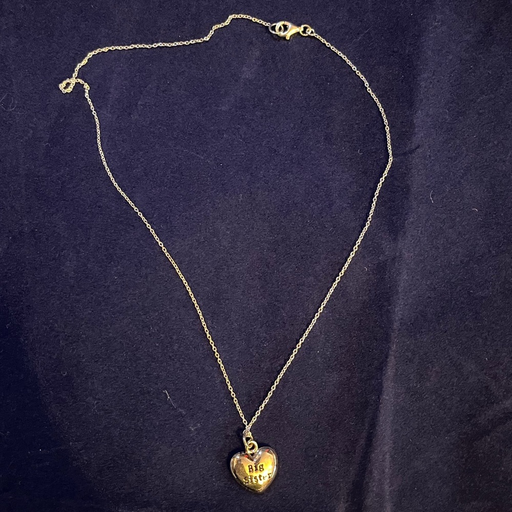 Big Sister Necklace with Sterling Silver Pendant